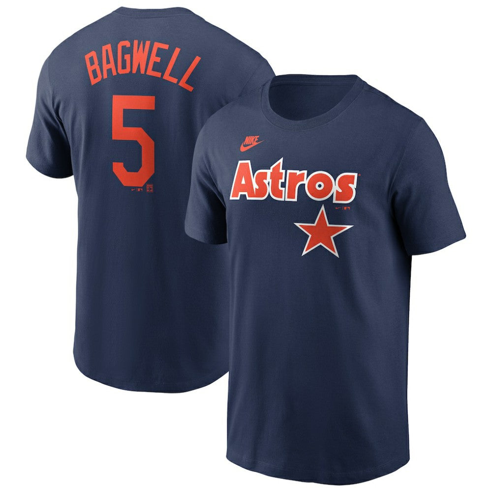 Jeff Bagwell Houston Astros Nike Cooperstown Collection Fuse Name & Number T-Shirt | MLB Discount