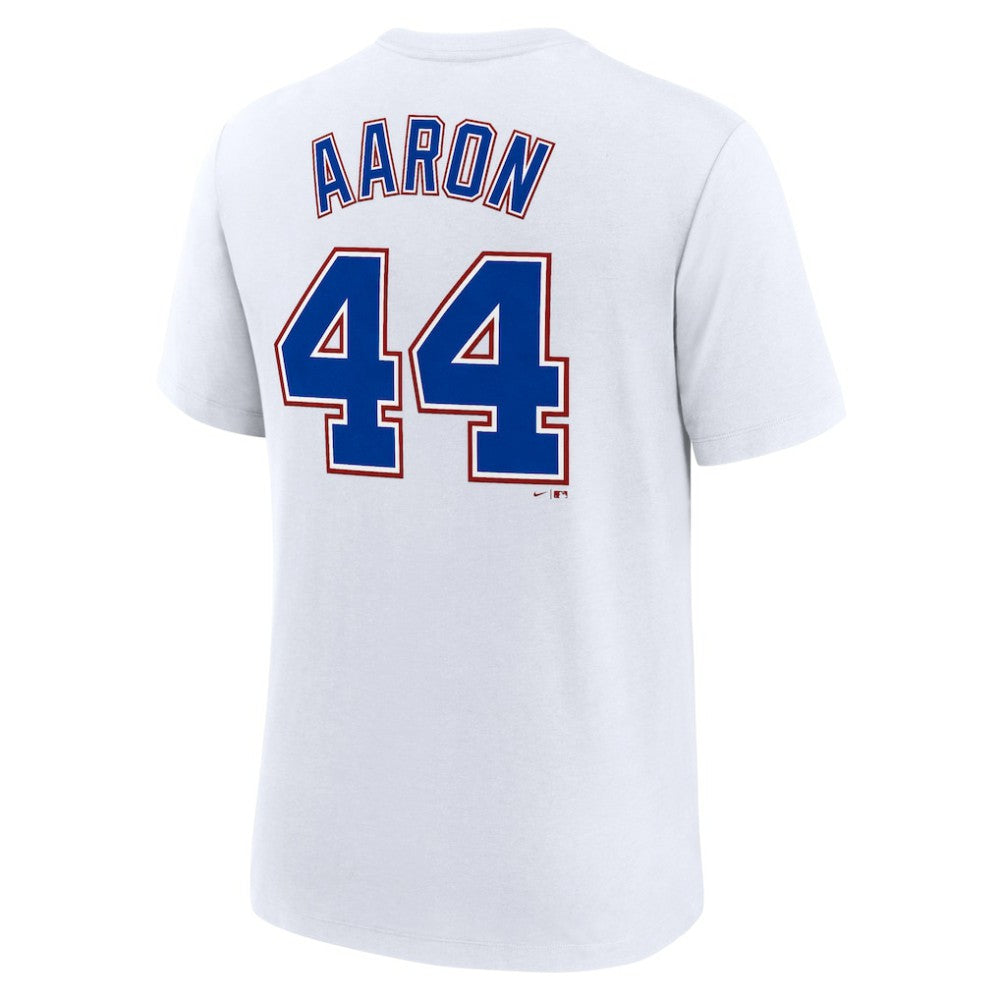 Hank Aaron Atlanta Braves Nike Cooperstown Collection Tri-Blend Name & Number T-Shirt | MLB Shop