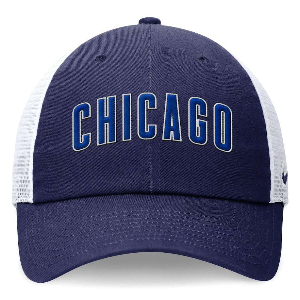 Chicago Cubs Nike Wordmark Adjustable Trucker Hat | MLB New