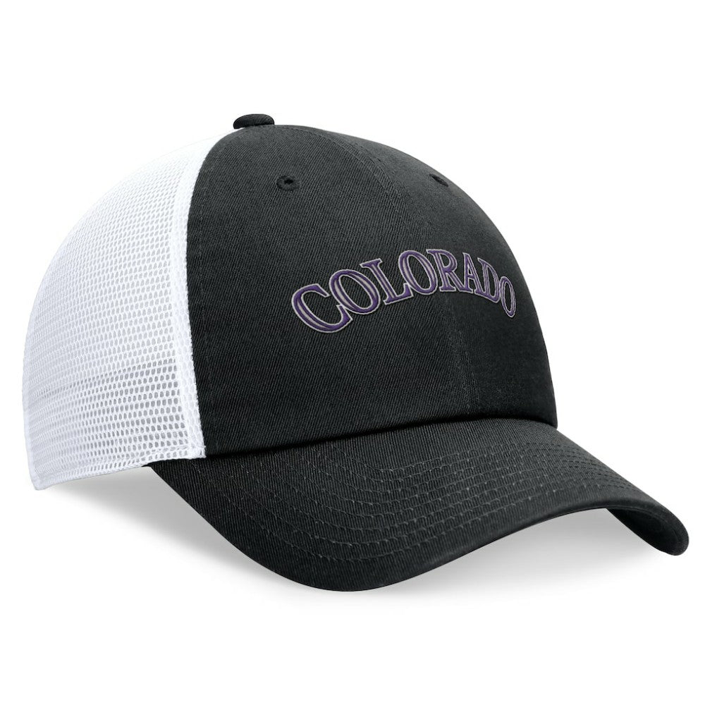 Colorado Rockies Nike Wordmark Adjustable Trucker Hat | MLB New