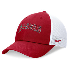 Los Angeles Angels Nike Wordmark Adjustable Trucker Hat | MLB US