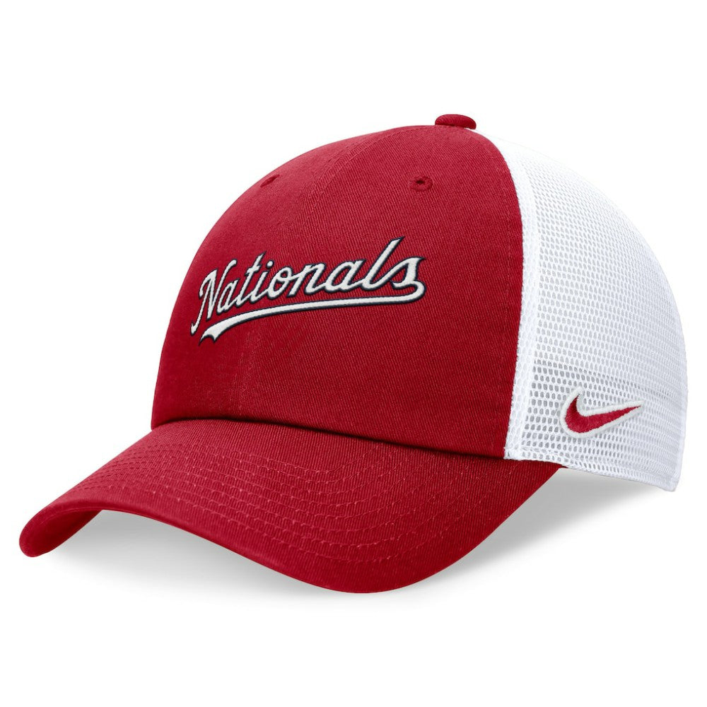 Washington Nationals Nike Wordmark Adjustable Trucker Hat | MLB Sale