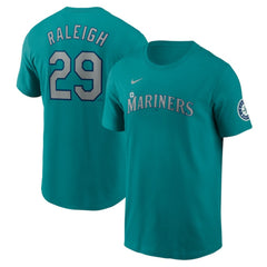 Cal Raleigh Seattle Mariners Nike Fuse Name & Number Inline T-Shirt | MLB Sale