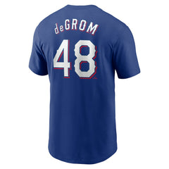 Jacob deGrom Texas Rangers Nike Fuse Name & Number T-Shirt | MLB For sale