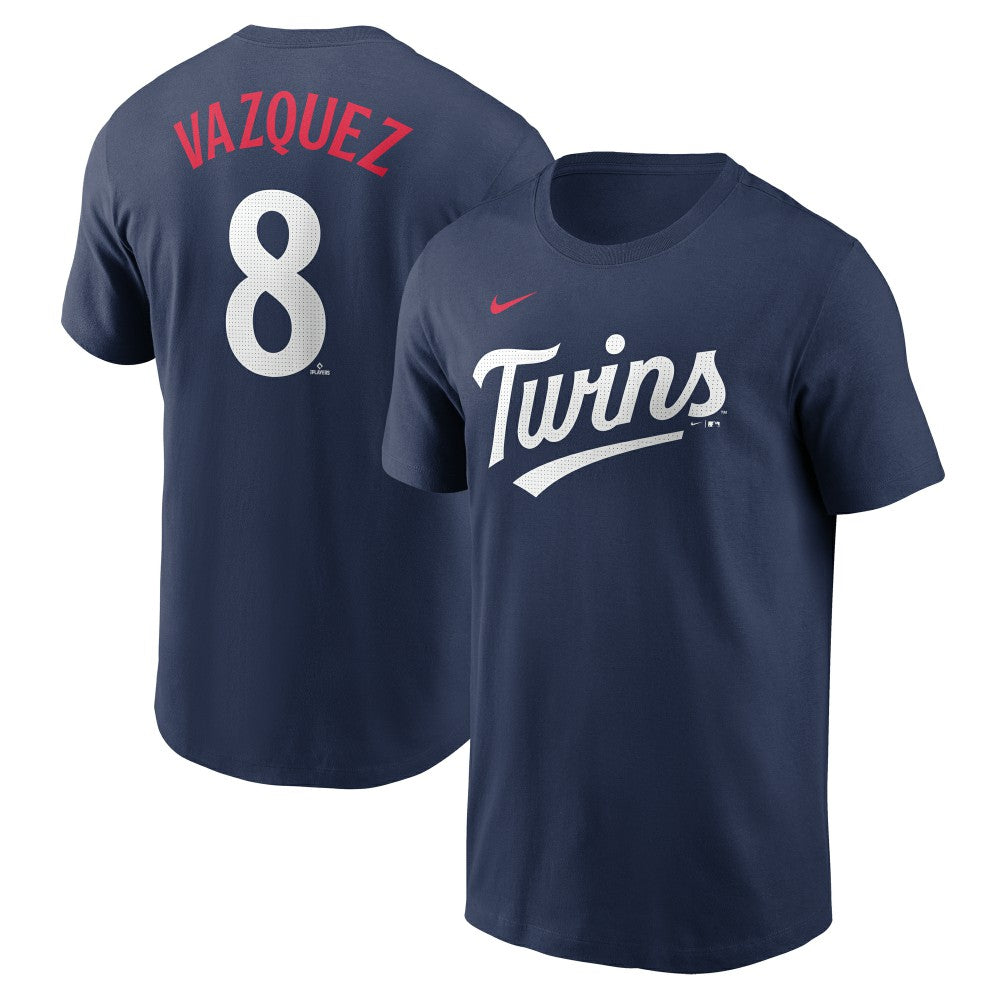 Christian Vazquez Minnesota Twins Nike Fuse Name & Number T-Shirt | MLB Outlet