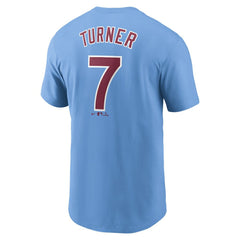 Trea Turner Philadelphia Phillies Nike Fuse Name & Number T-Shirt | MLB New