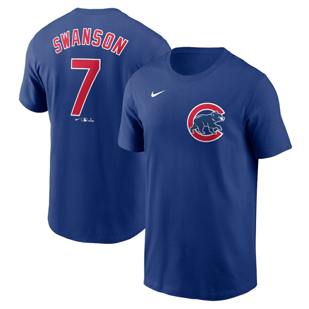 Dansby Swanson Chicago Cubs Nike Fuse Name & Number T-Shirt | MLB Sale