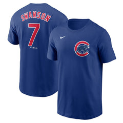Dansby Swanson Chicago Cubs Nike Fuse Name & Number T-Shirt | MLB Sale
