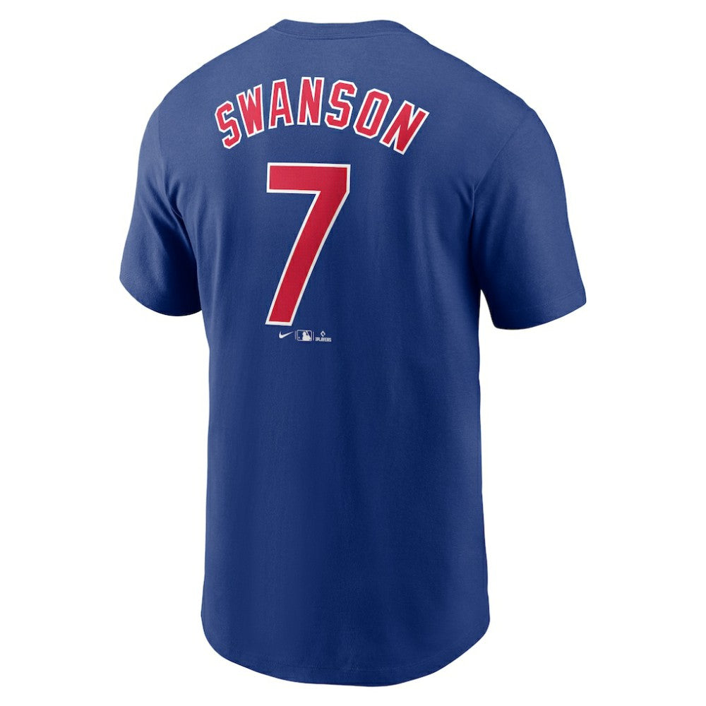 Dansby Swanson Chicago Cubs Nike Fuse Name & Number T-Shirt | MLB Sale