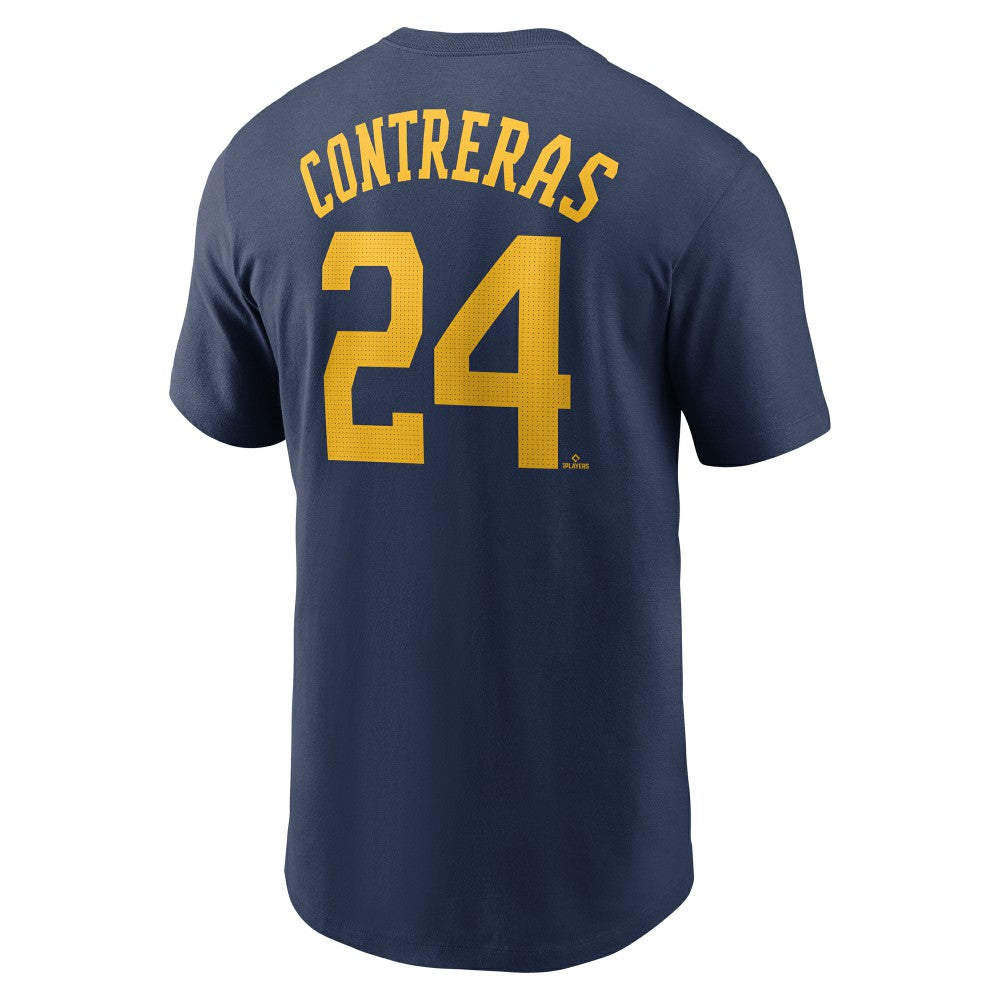 William Contreras Milwaukee Brewers Nike Fuse Name & Number T-Shirt | MLB New
