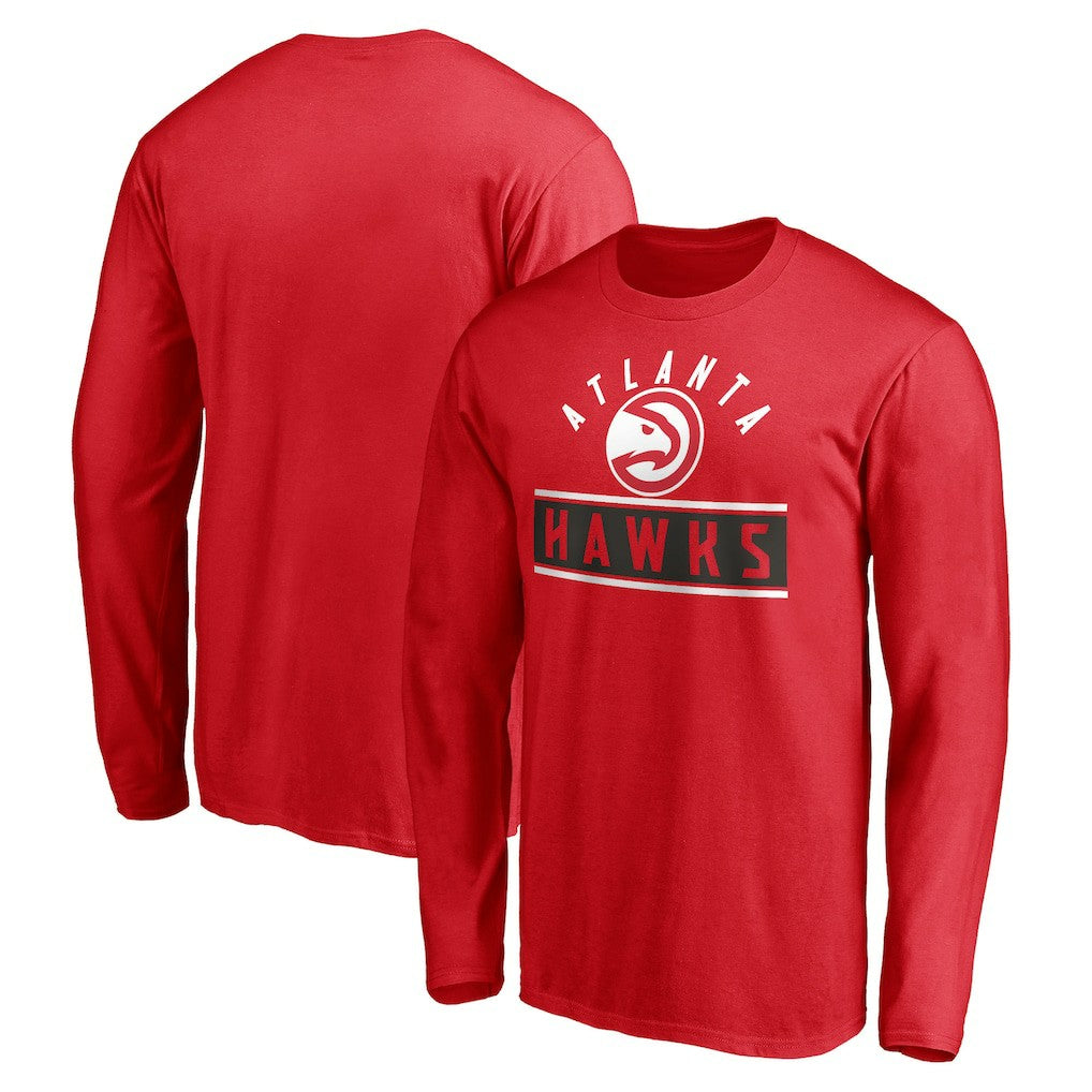 Atlanta Hawks Team Arch Knockout Long Sleeve T-Shirt On Sale