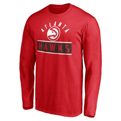 Atlanta Hawks Team Arch Knockout Long Sleeve T-Shirt On Sale