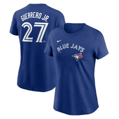 Vladimir Guerrero Jr. Toronto Blue Jays Nike Women's Cooperstown Collection Fuse Name & Number T-Shirt | MLB On Sale