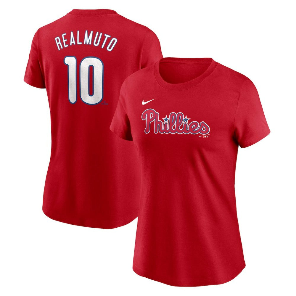 J.T. Realmuto Philadelphia Phillies Nike Women's Cooperstown Collection Fuse Name & Number T-Shirt | MLB US
