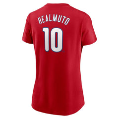 J.T. Realmuto Philadelphia Phillies Nike Women's Cooperstown Collection Fuse Name & Number T-Shirt | MLB US