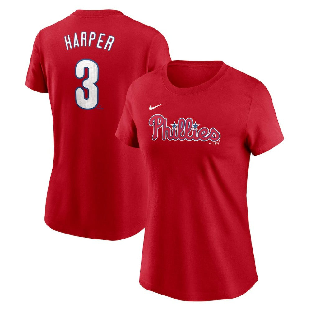 Bryce Harper Philadelphia Phillies Nike Women's Cooperstown Collection Fuse Name & Number T-Shirt | MLB Discount