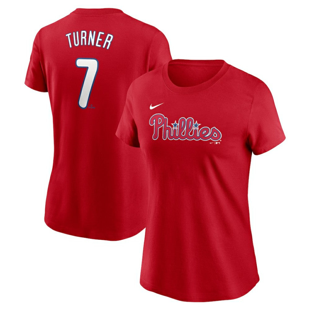 Trea Turner Philadelphia Phillies Nike Women's Cooperstown Collection Fuse Name & Number T-Shirt | MLB Discount