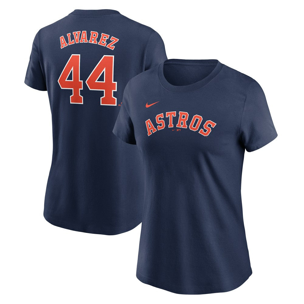 Yordan Alvarez Houston Astros Nike Women's Cooperstown Collection Fuse Name & Number T-Shirt | MLB Online