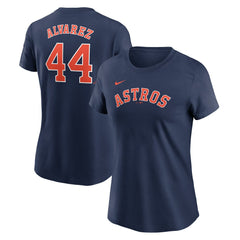 Yordan Alvarez Houston Astros Nike Women's Cooperstown Collection Fuse Name & Number T-Shirt | MLB Online