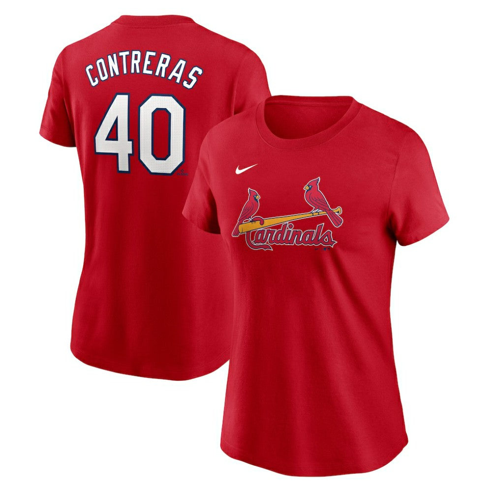 Willson Contreras St. Louis Cardinals Nike Women's Cooperstown Collection Fuse Name & Number T-Shirt | MLB Discount