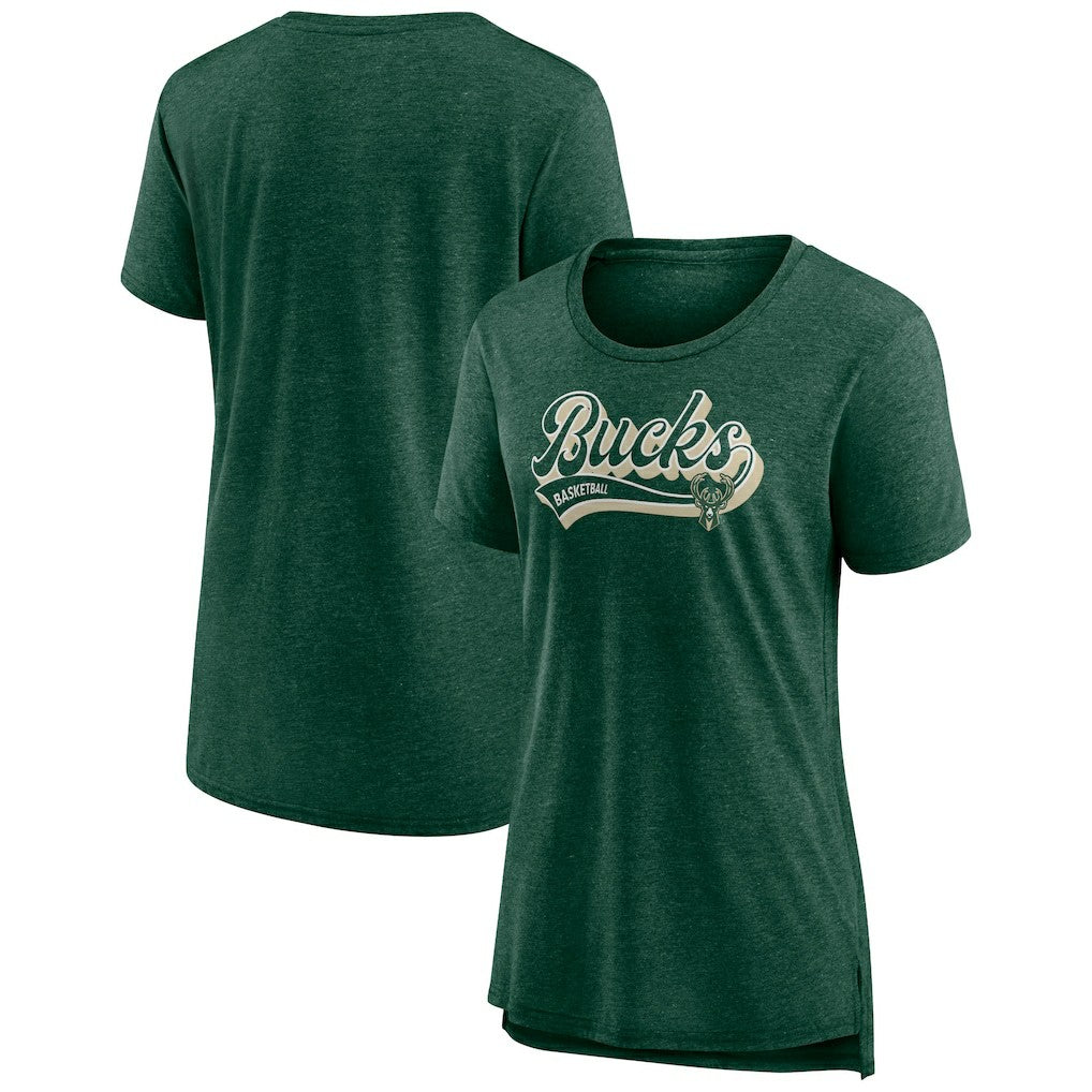 Milwaukee Bucks Women's League Leader Tri-Blend T-Shirt Discount