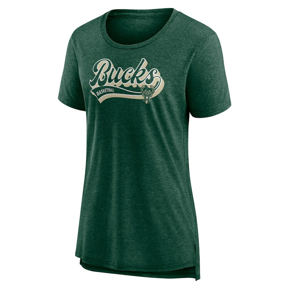 Milwaukee Bucks Women's League Leader Tri-Blend T-Shirt Discount
