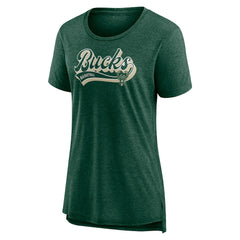 Milwaukee Bucks Women's League Leader Tri-Blend T-Shirt Discount