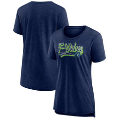 Minnesota Timberwolves Women's League Leader Tri-Blend T-Shirt New
