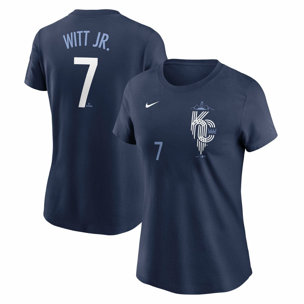 Bobby Witt Jr. Kansas City Royals Nike Women's City Connect Fuse Name & Number T-Shirt | MLB Sale