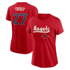 Mike Trout Los Angeles Angels Nike Women's 2024 City Connect Fuse Player Name & Number T-Shirt | MLB For sale