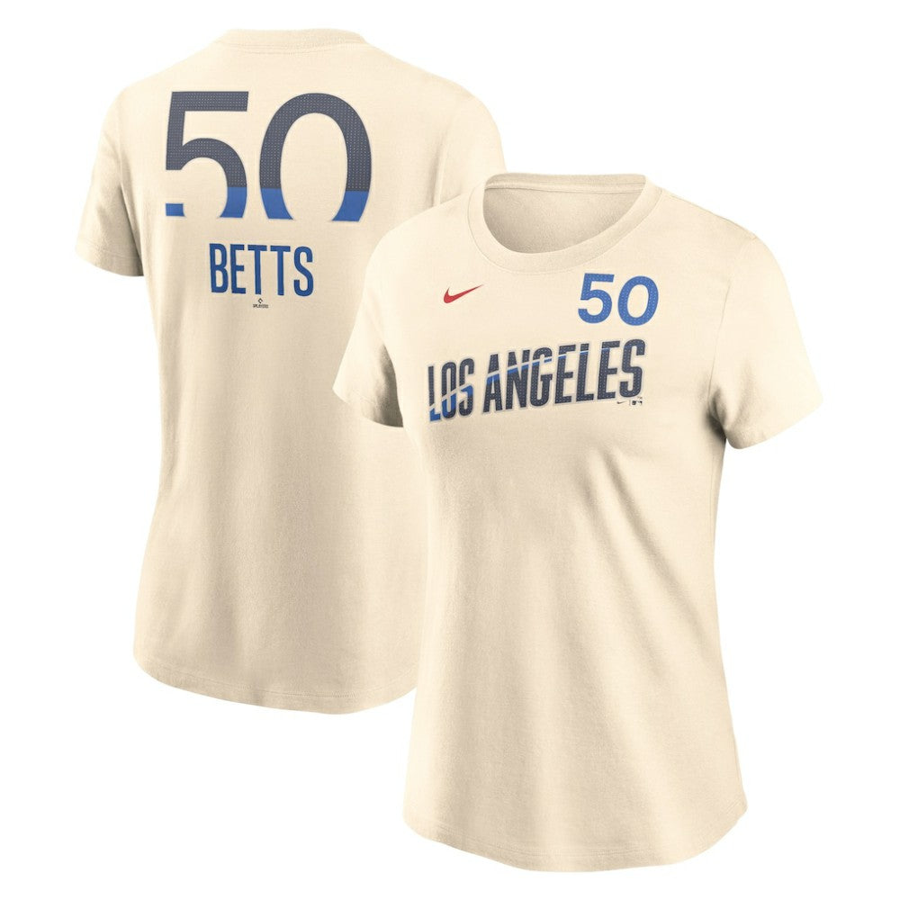 Mookie Betts Los Angeles Dodgers Nike Women's 2024 City Connect Fuse Name & Number T-Shirt | MLB US