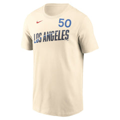 Mookie Betts Los Angeles Dodgers Nike 2024 City Connect Fuse Name & Number T-Shirt | MLB On Sale
