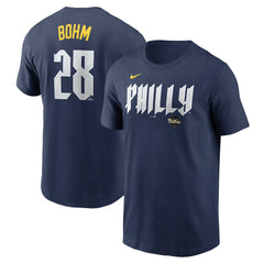 Alec Bohm Philadelphia Phillies Nike 2024 City Connect Fuse Name & Number T-Shirt | MLB Online