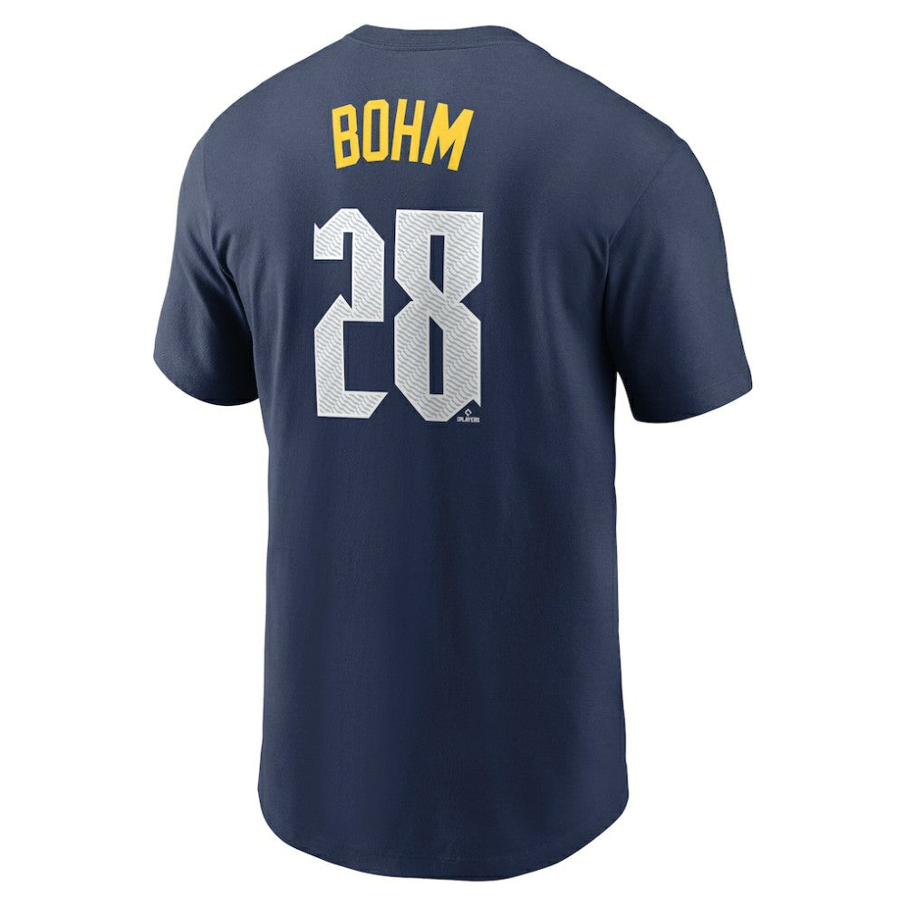 Alec Bohm Philadelphia Phillies Nike 2024 City Connect Fuse Name & Number T-Shirt | MLB Online