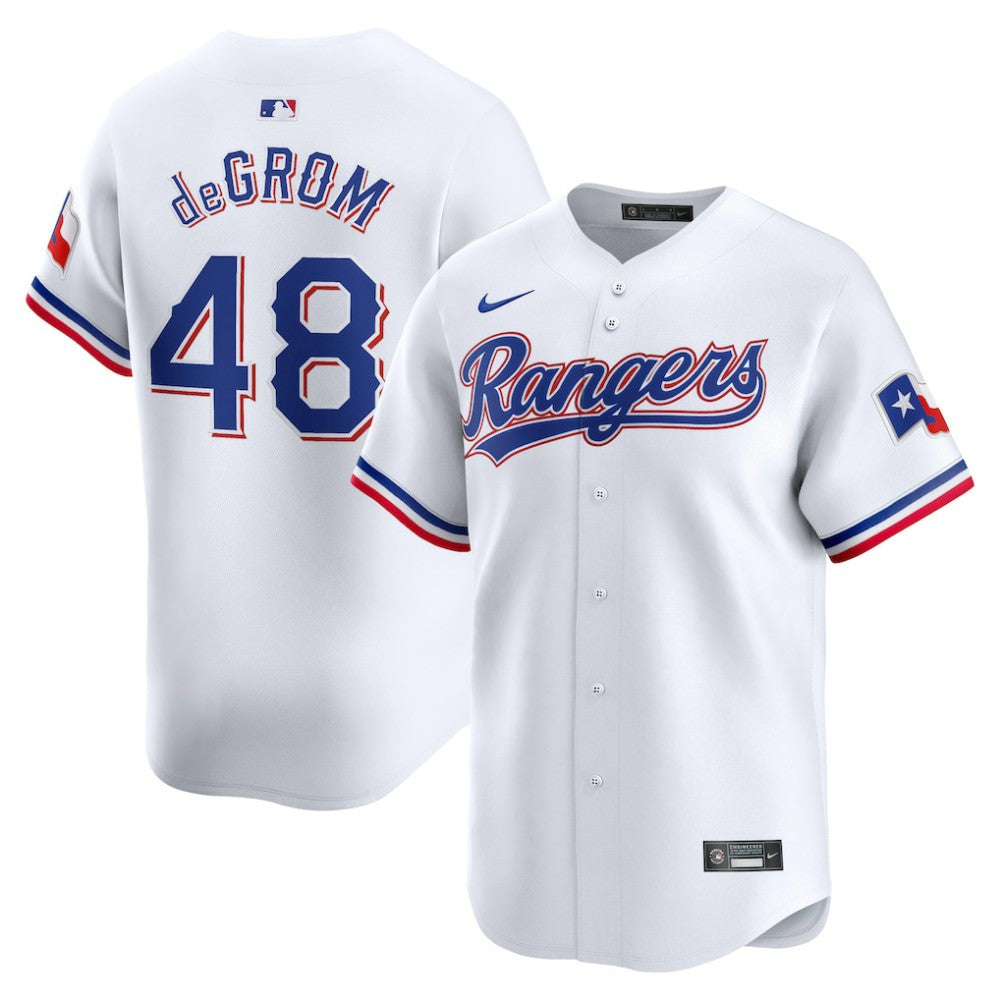 Jacob deGrom Texas Rangers Nike Home Limited Player Jersey | MLB On Sale