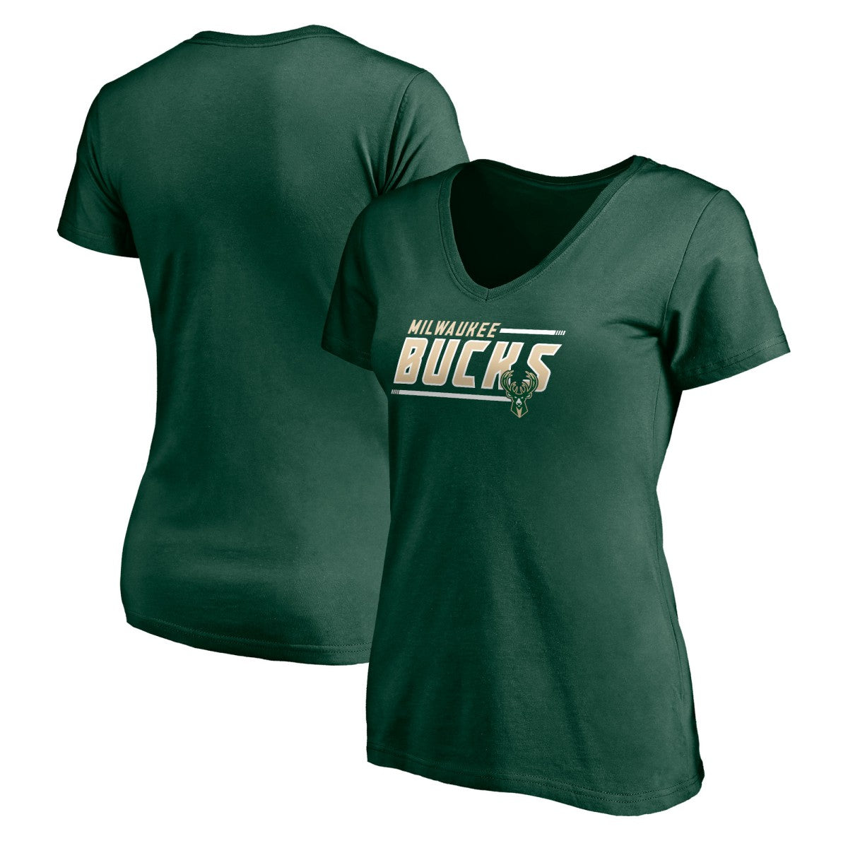 Milwaukee Bucks Women's Mascot In Bounds V-Neck T-Shirt Online