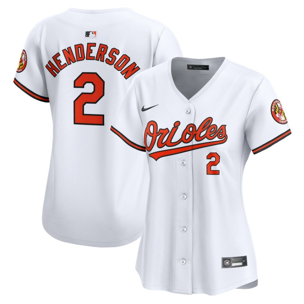 Gunnar Henderson Baltimore Orioles Nike Women's  Home Limited Player Jersey | MLB Outlet