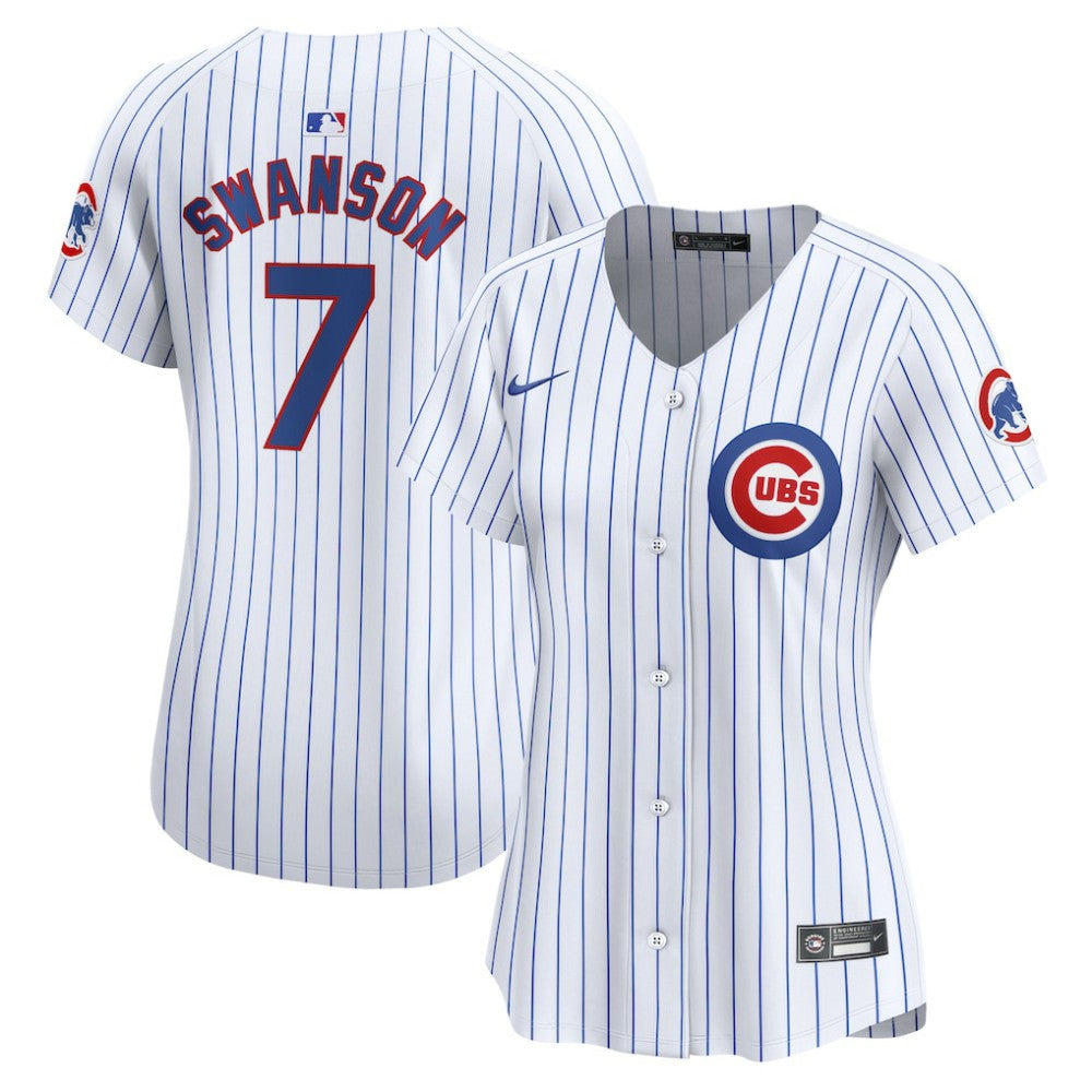 Dansby Swanson Chicago Cubs Nike Women's Home Limited Player Jersey | MLB New