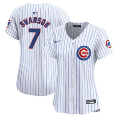 Dansby Swanson Chicago Cubs Nike Women's Home Limited Player Jersey | MLB New