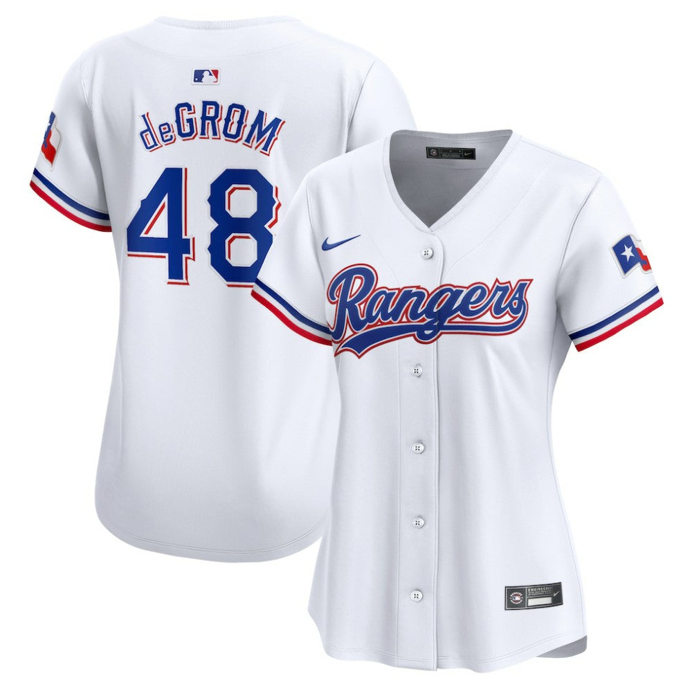Jacob deGrom Texas Rangers Nike Women's Home Limited Player Jersey | MLB US