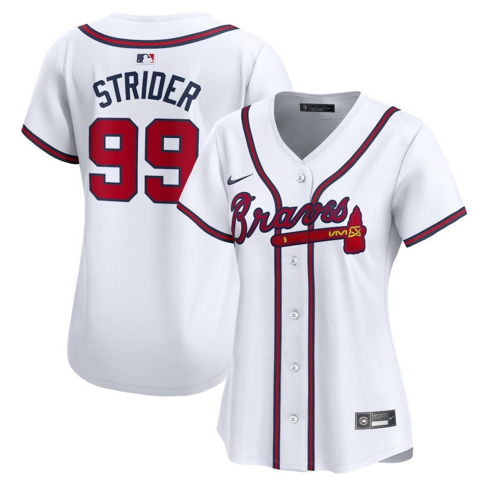 Spencer Strider Atlanta Braves Nike Women's  Home Limited Player Jersey | MLB Discount
