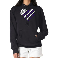 Colorado Rockies G-III 4Her by Carl Banks Women's Heart Fleece Pullover Hoodie | MLB Outlet