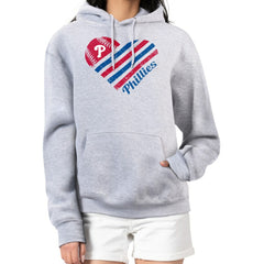Philadelphia Phillies G-III 4Her by Carl Banks Women's Heart Fleece Pullover Hoodie | MLB Online