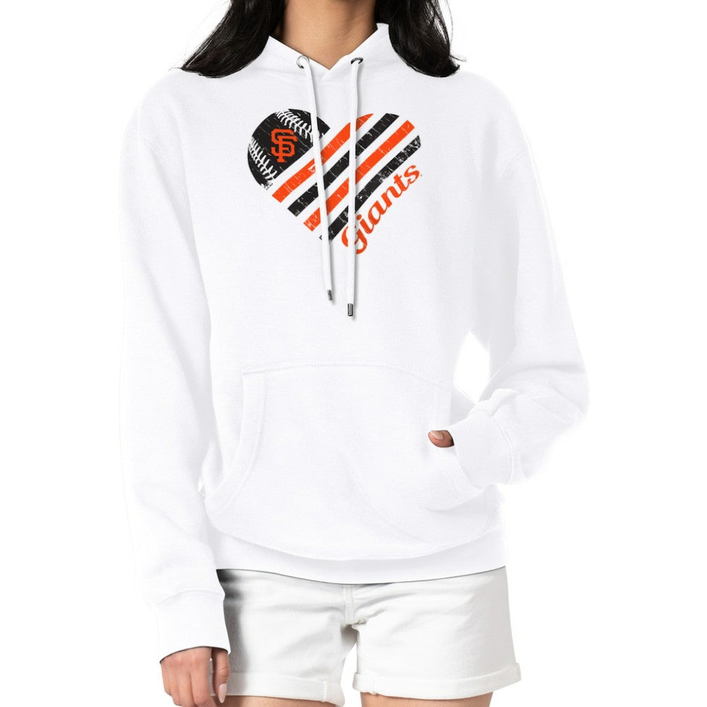 San Francisco Giants G-III 4Her by Carl Banks Women's Heart Fleece Pullover Hoodie | MLB Near me