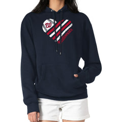 Washington Nationals G-III 4Her by Carl Banks Women's Heart Fleece Pullover Hoodie | MLB Near me