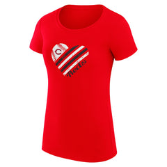 Cincinnati Reds G-III 4Her by Carl Banks Women's Super-Slim Fit Lightweight Heart Graphic T-Shirt | MLB Shop