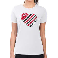 Cincinnati Reds G-III 4Her by Carl Banks Women's Super-Slim Fit Lightweight Heart Graphic T-Shirt | MLB On Sale