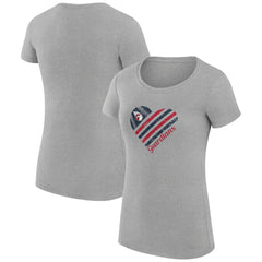 Cleveland Guardians G-III 4Her by Carl Banks Women's Super-Slim Fit Lightweight Heart Graphic T-Shirt | MLB Near me