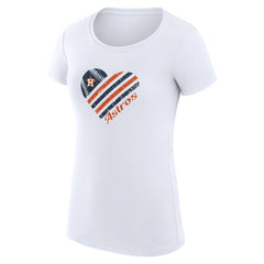 Houston Astros G-III 4Her by Carl Banks Women's Super-Slim Fit Lightweight Heart Graphic T-Shirt | MLB Online