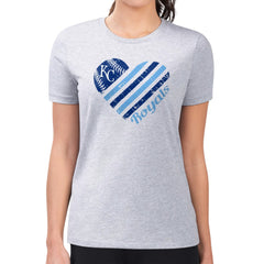 Kansas City Royals G-III 4Her by Carl Banks Women's Super-Slim Fit Lightweight Heart Graphic T-Shirt | MLB Outlet